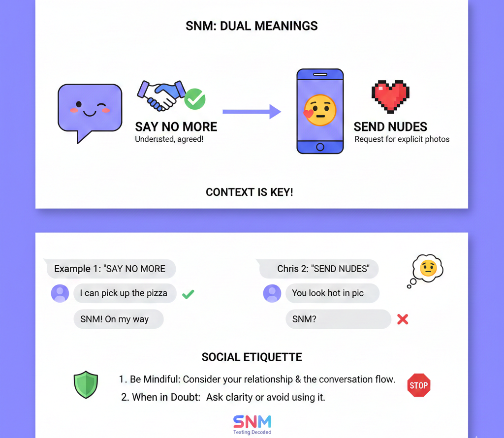 Decoding “SNM”: From Texting Slang to Modern Connection