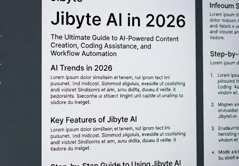 AI in 2026 Revolutionising Content Creation and Automation: jibyte