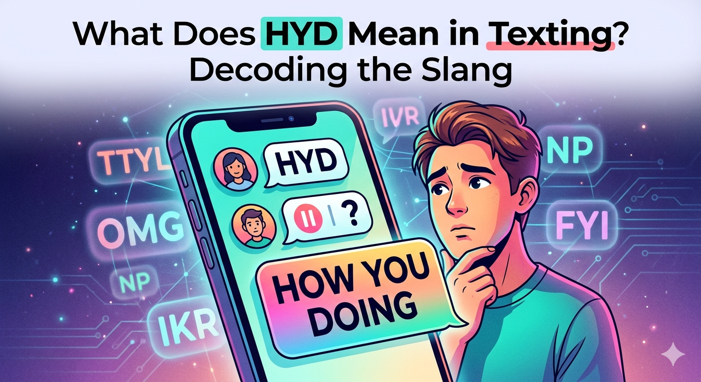 What Does HYD Mean in Texting Decoding the Slang